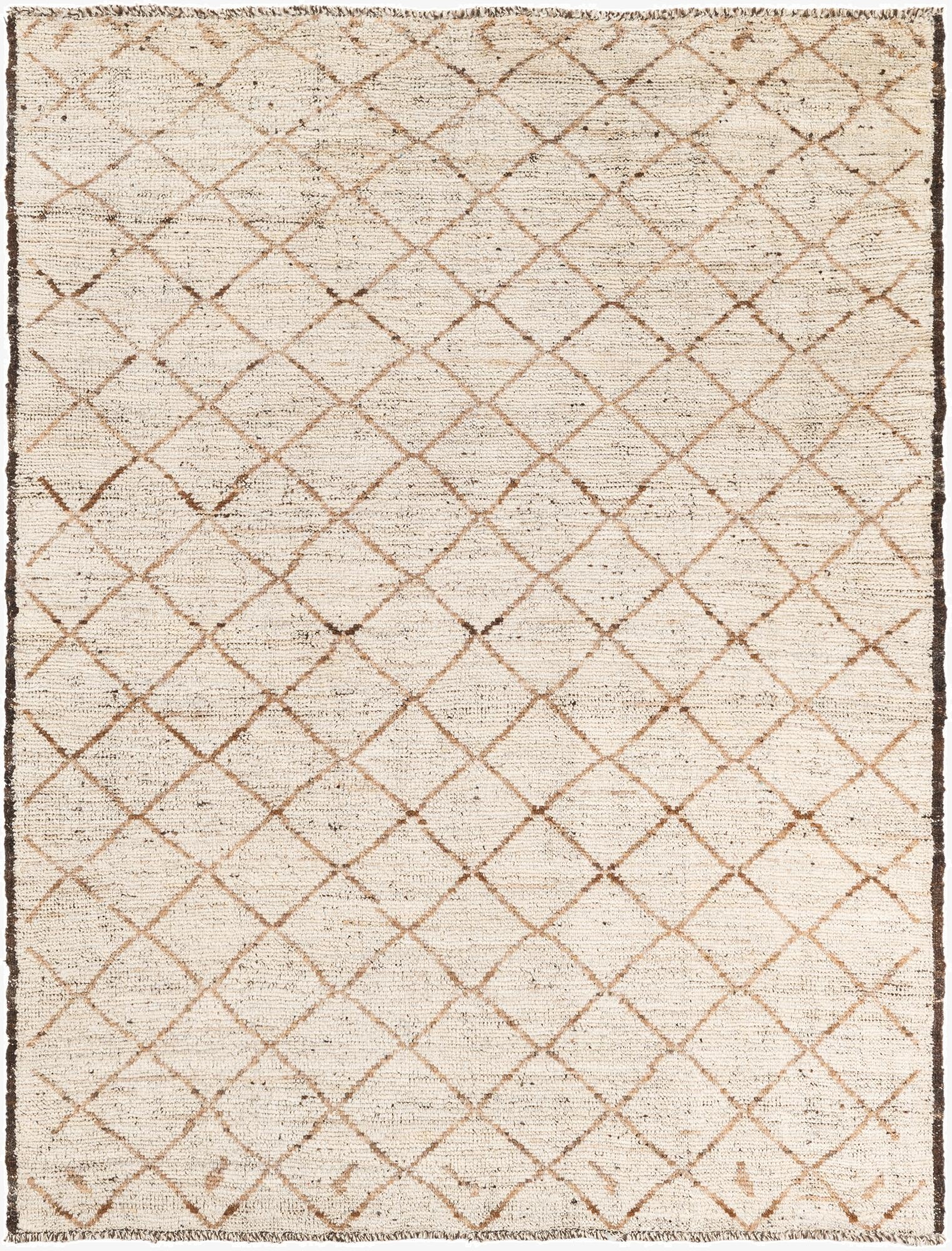  5' 2 x 6' 10  Hand Knotted Moroccan Wool Rug