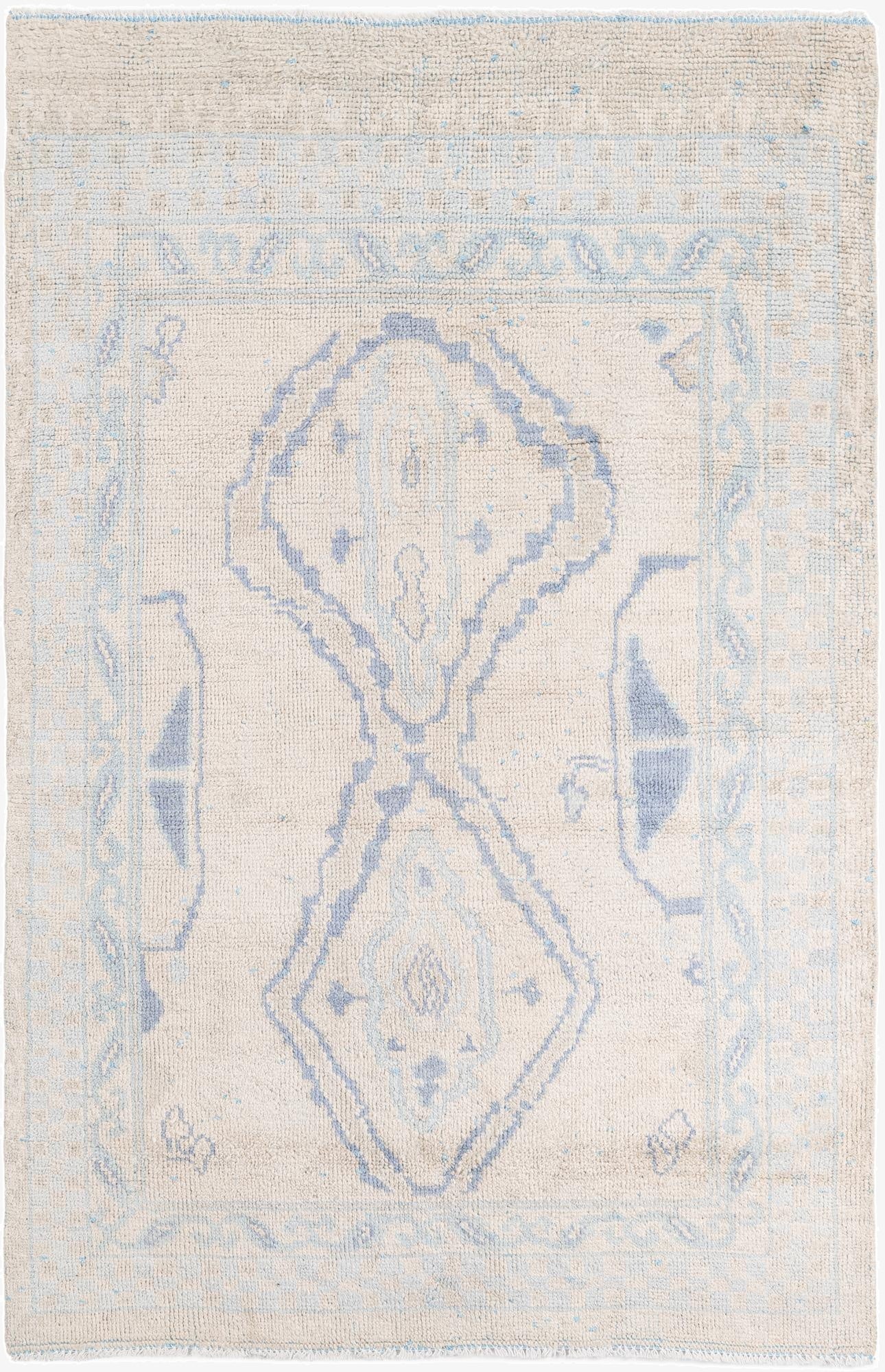  5' 8 x 8' 8  Hand Knotted Moroccan Wool Rug