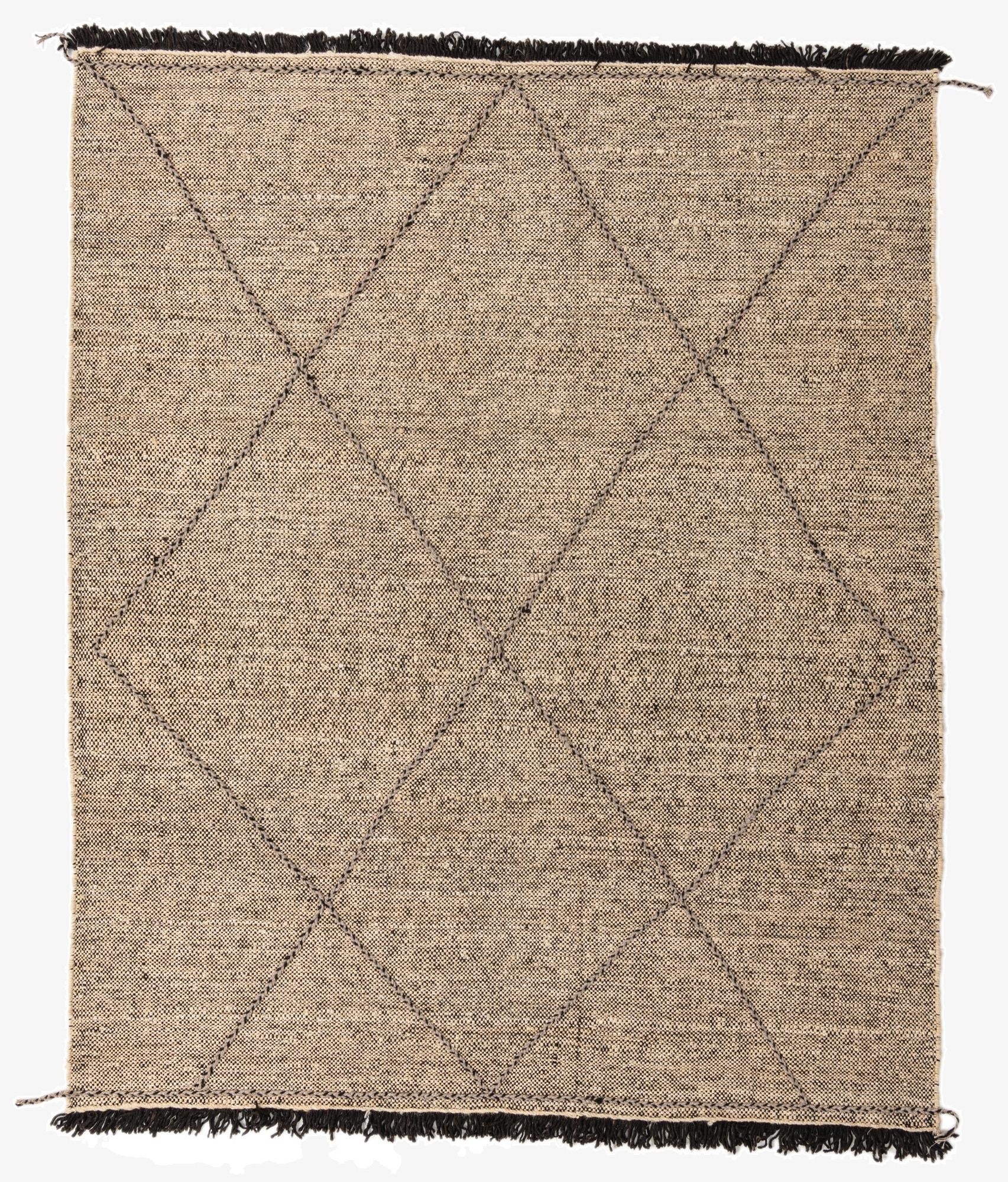  6' 2 x 7' 6  Hand Knotted Moroccan Wool Rug