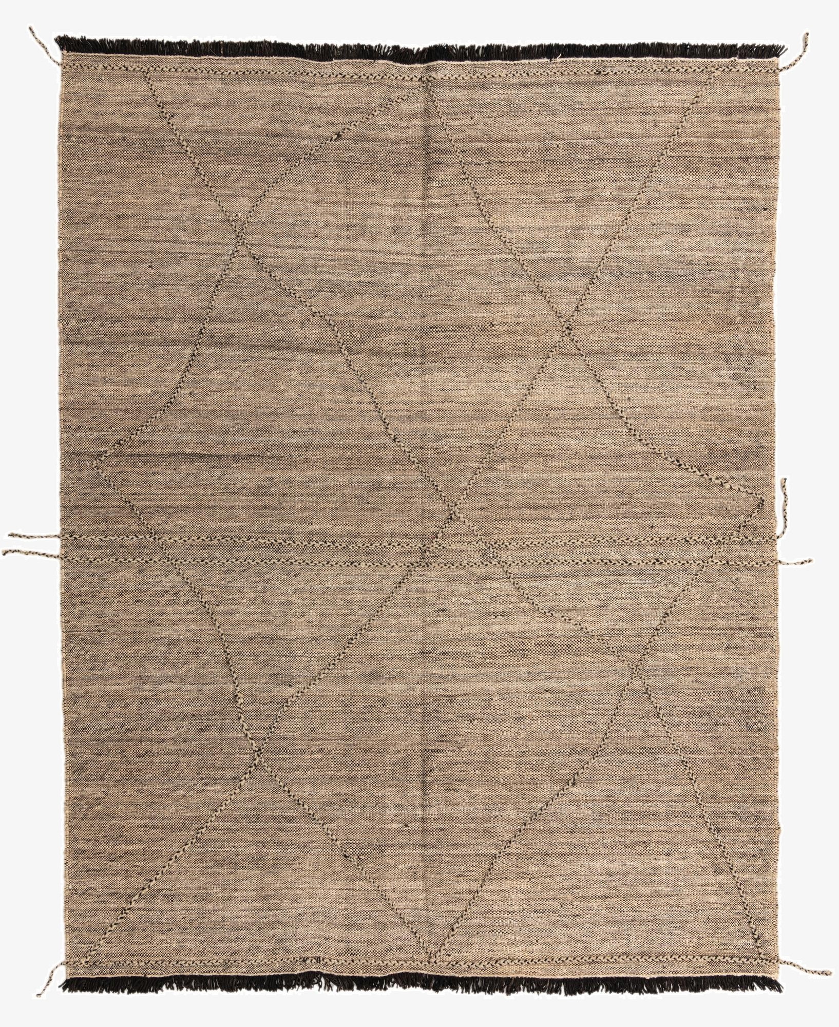  7' 4 x 9' 7  Hand Knotted Moroccan Wool Rug