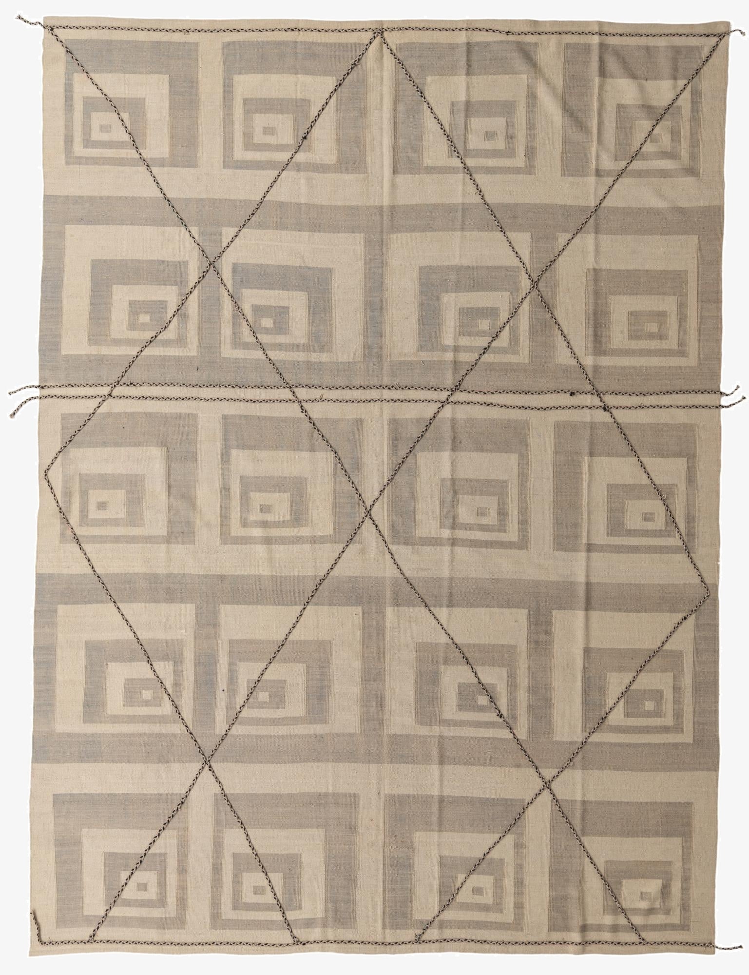  9' 6 x 12' 8  Hand Knotted Moroccan Wool Rug