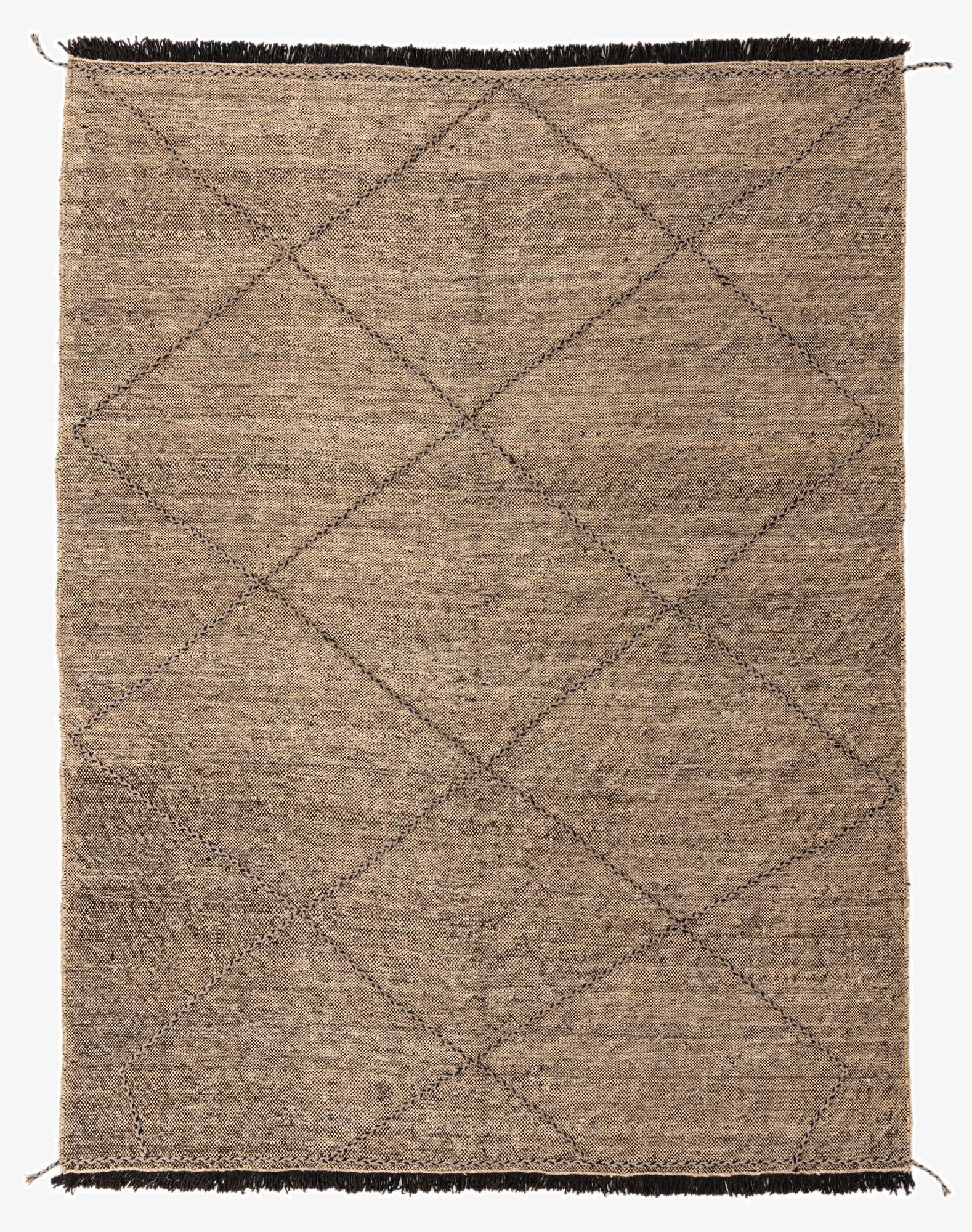  7' 3 x 9' 8  Hand Knotted Moroccan Wool Rug