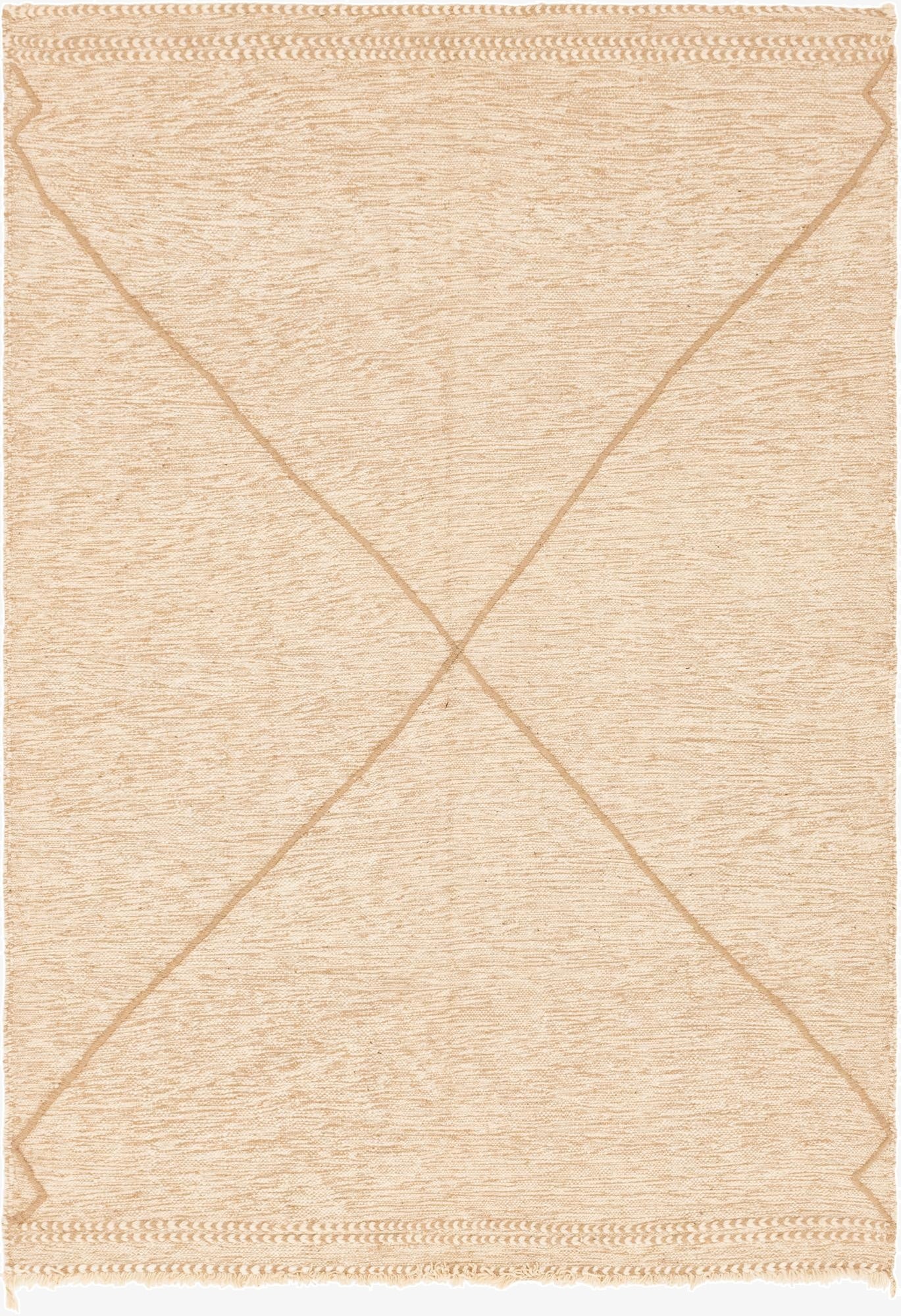  6' 8 x 9' 7  Hand Knotted Moroccan Wool Rug