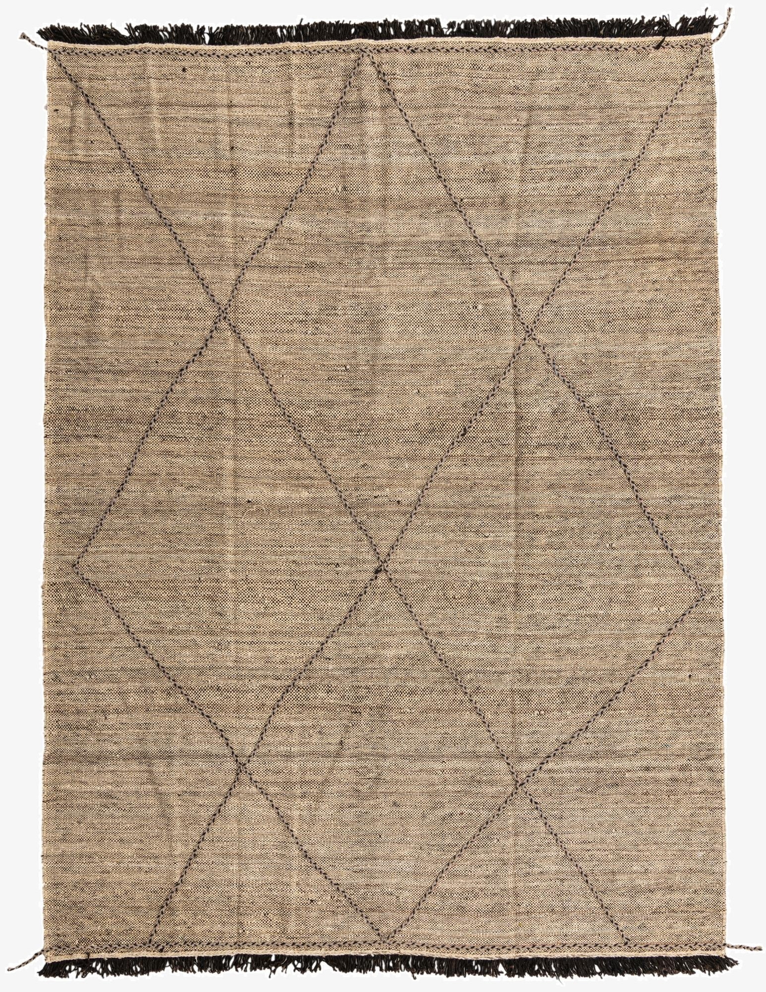  7' 2 x 9' 8  Hand Knotted Moroccan Wool Rug
