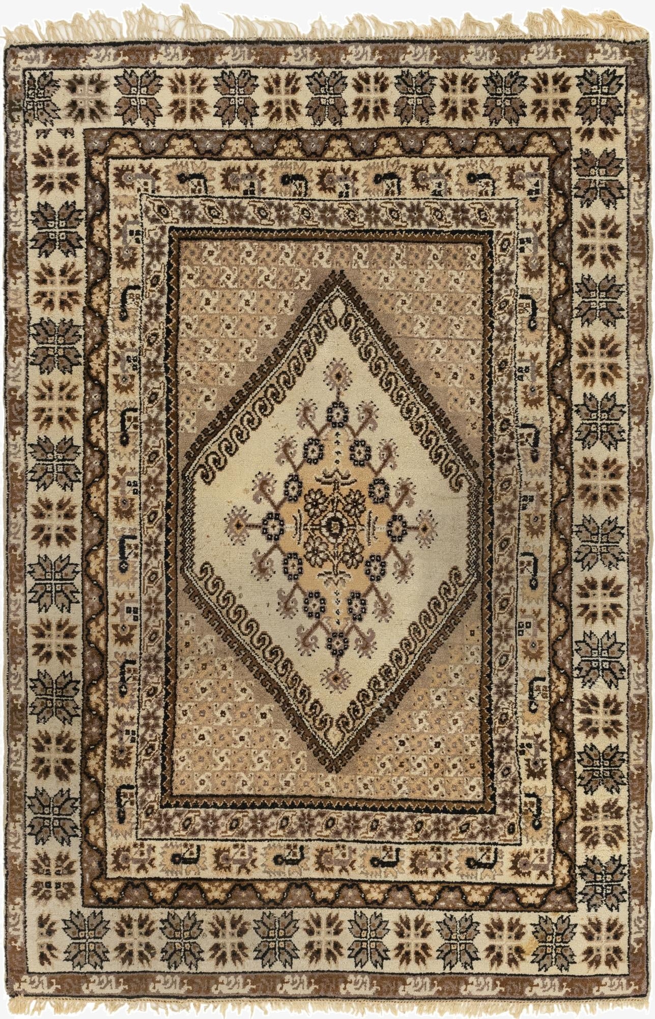  6' 10 x 10' 5  Hand Knotted Moroccan Wool Rug