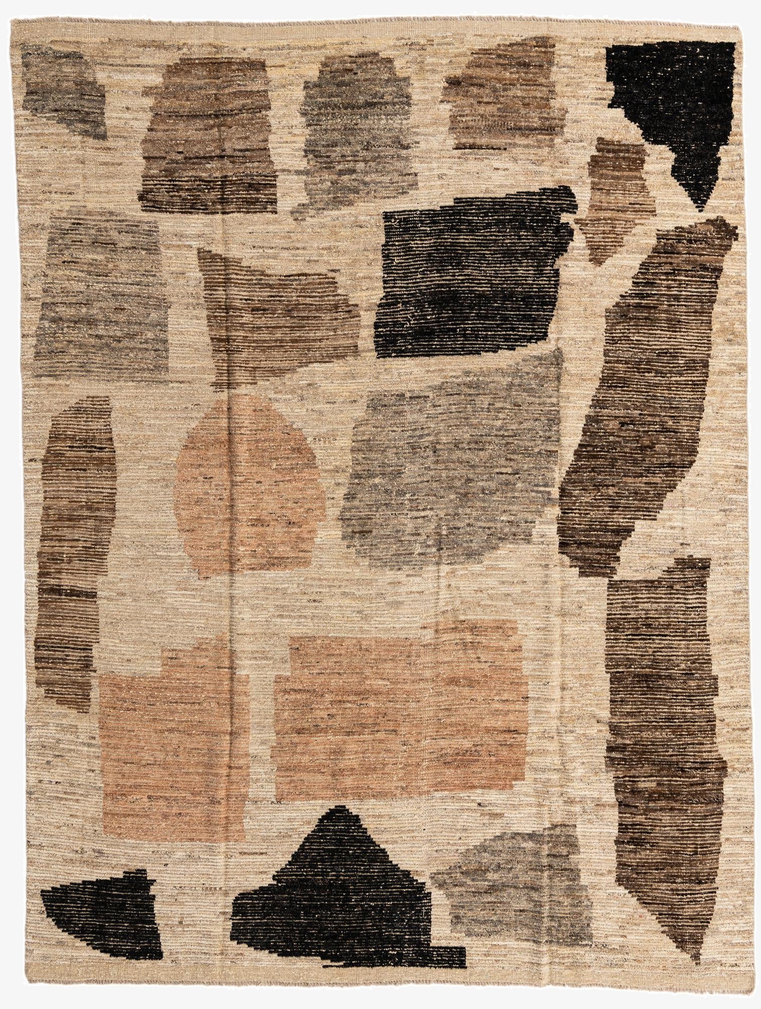  7' 11 x 10' 6  Hand Knotted Moroccan Wool Rug