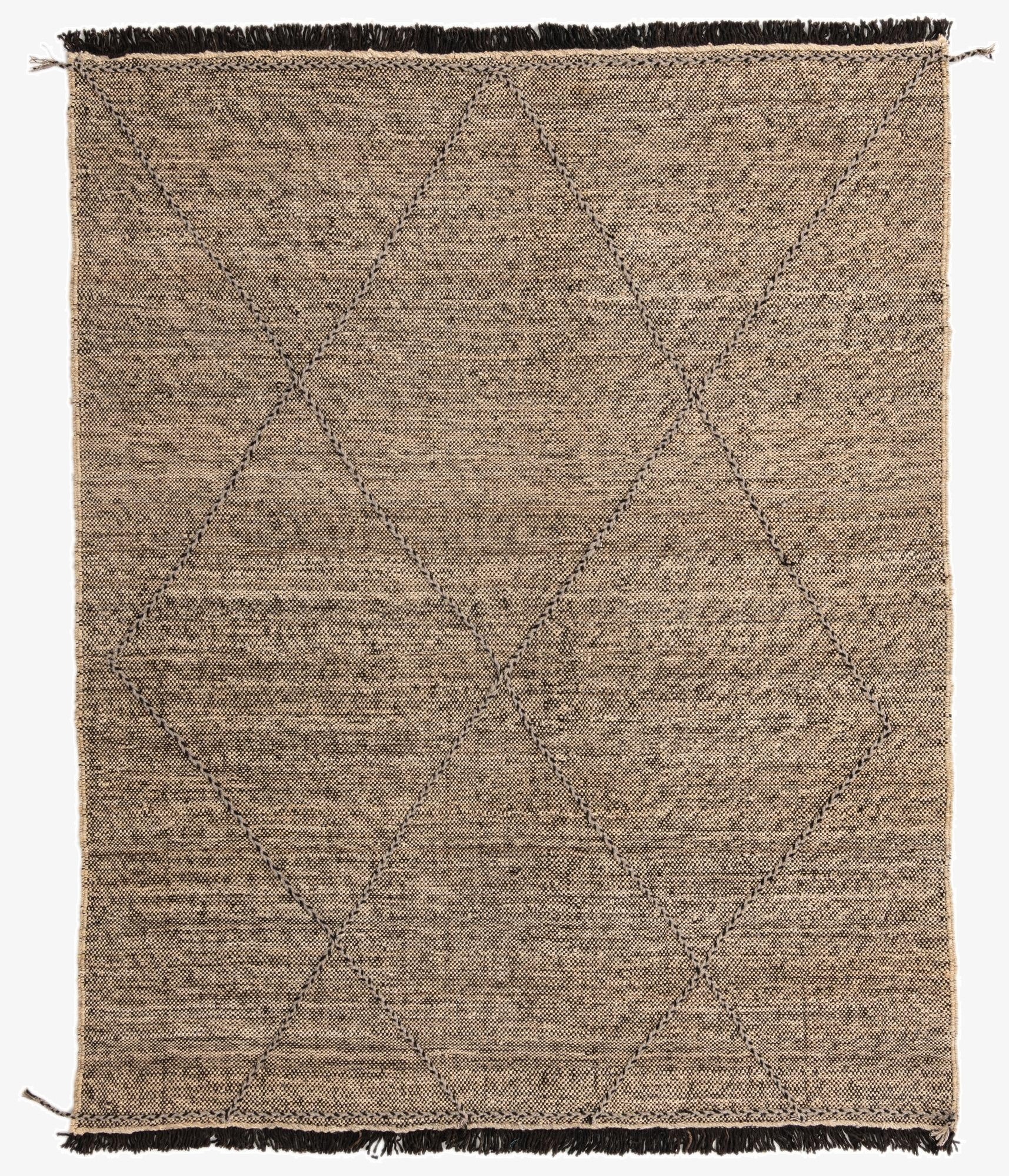  6' 1 x 7' 6  Hand Knotted Moroccan Wool Rug