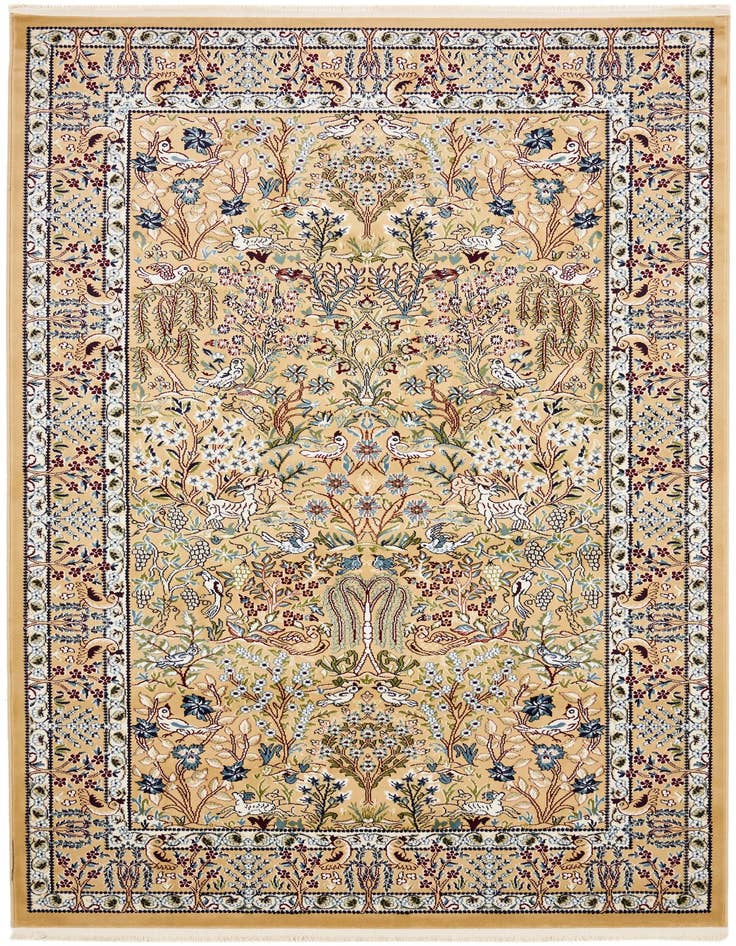 Detail image of  5' 3 x 8' Nain Design Rug