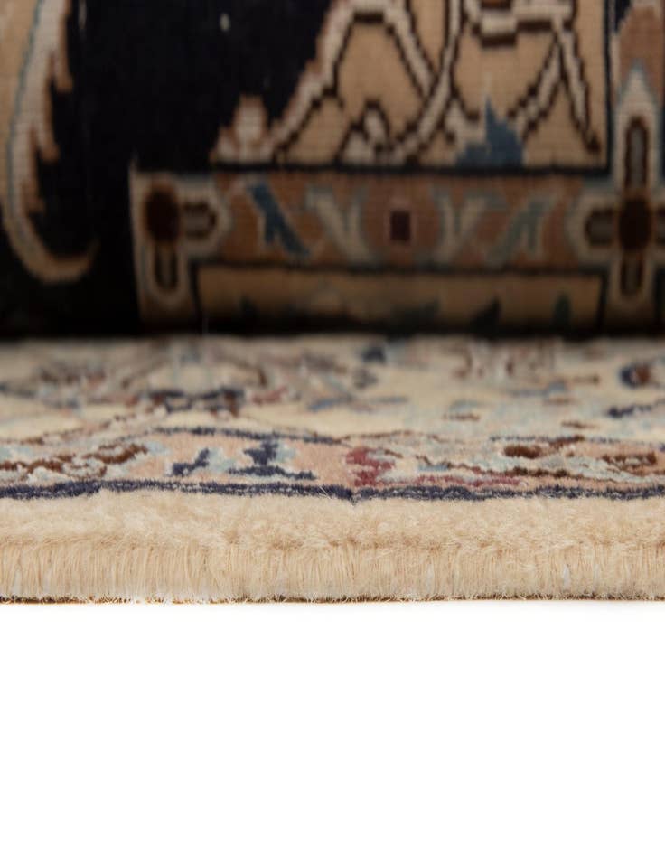 Detail image of  4' 2 x 5' 11  Hand Knotted Nain Persian Rug