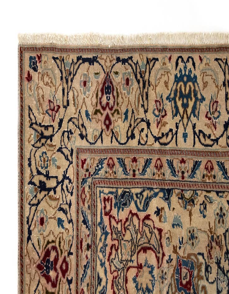 Detail image of  6' 2 x 9' 7  Hand Knotted Nain Persian Rug