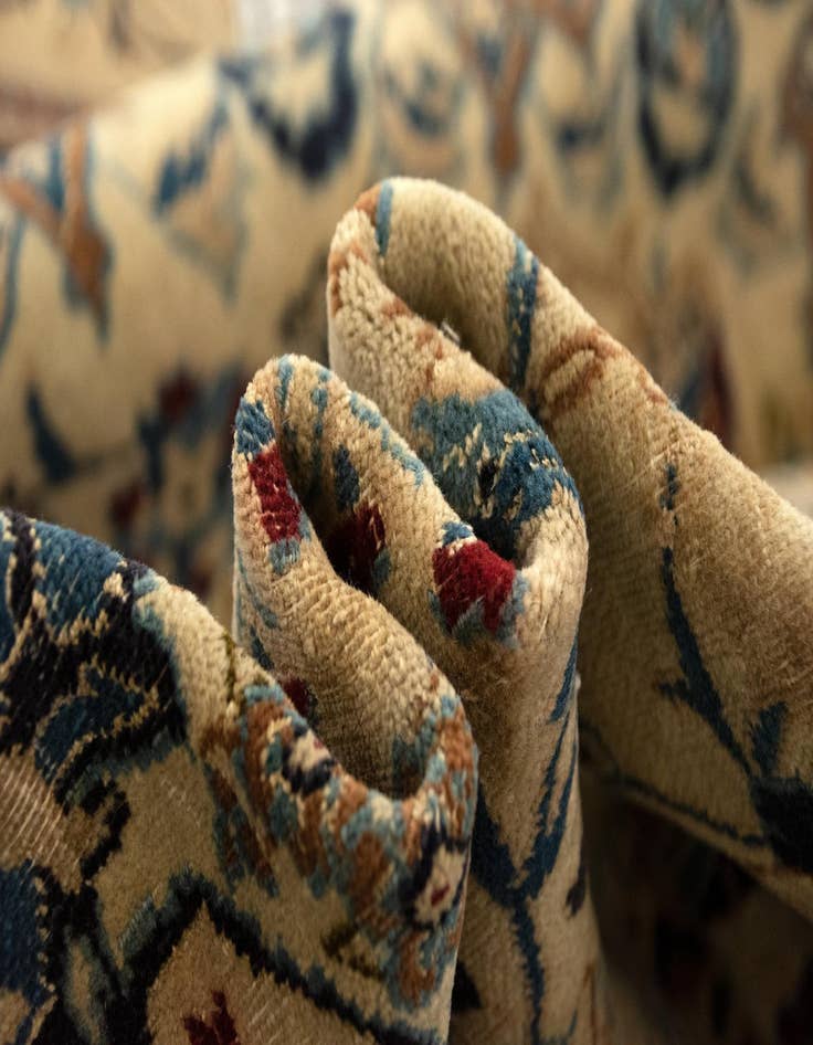 Detail image of  6' 2 x 9' 7  Hand Knotted Nain Persian Rug