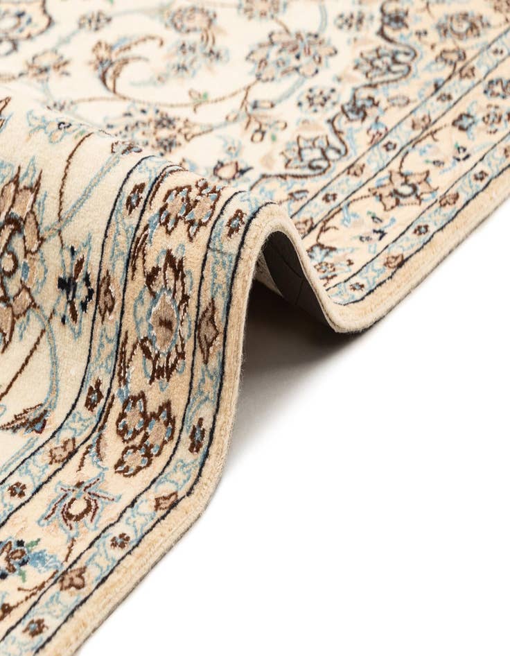 Detail image of  3' 5 x 5' 1  Hand Knotted Nain Rug