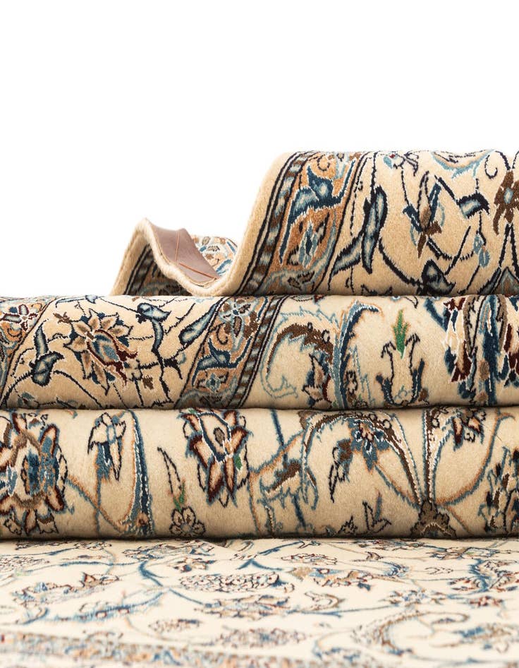 Detail image of  5' 7 x 8' 7  Hand Knotted Nain Rug