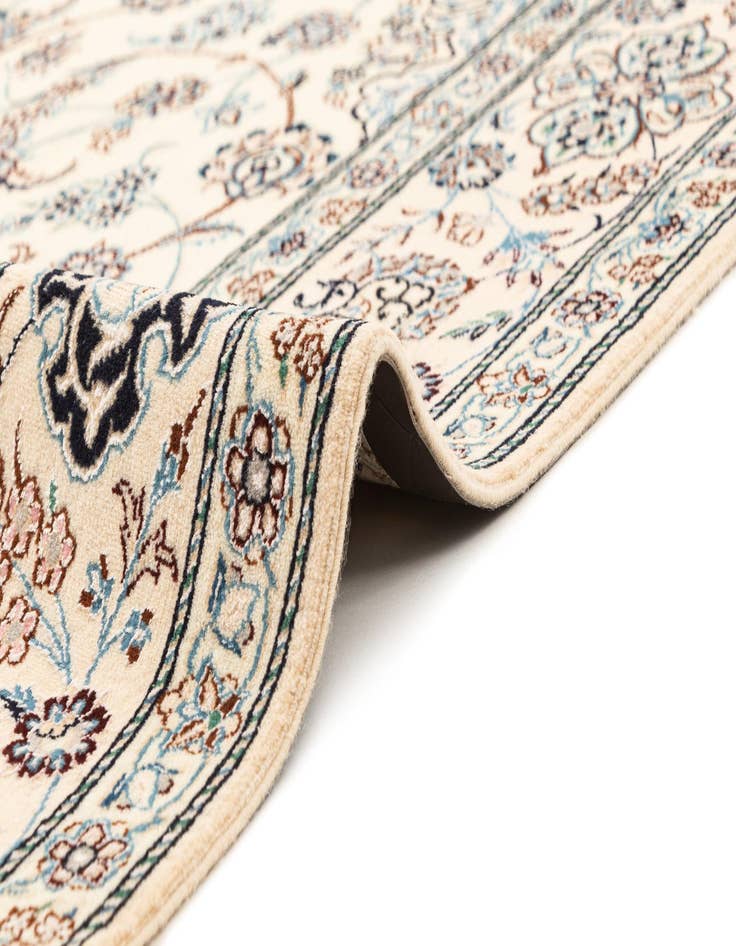 Detail image of  5' 1 x 7' 9  Hand Knotted Nain Rug