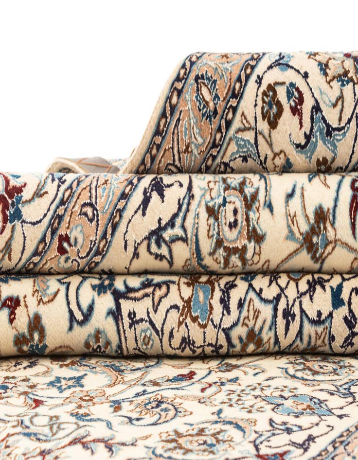 Detail image of  5' 3 x 8' 8  Hand Knotted Nain Rug