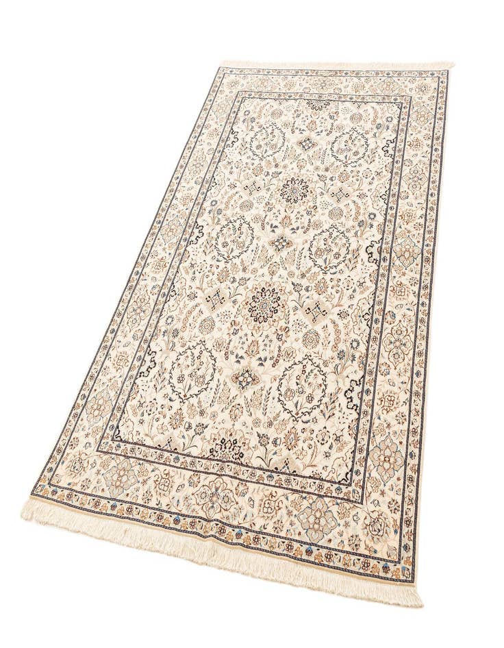 Detail image of  4' 11 x 7' 8  Hand Knotted Nain Rug