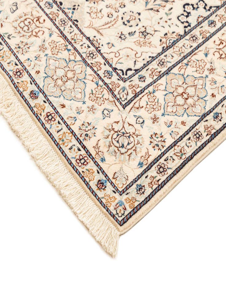 Detail image of  4' 11 x 7' 8  Hand Knotted Nain Rug