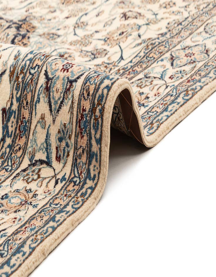 Detail image of  5' 1 x 8' 4  Hand Knotted Nain Rug