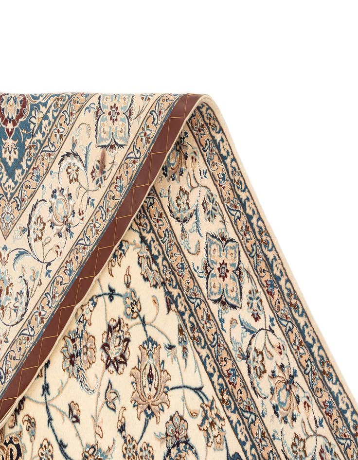 Detail image of  5' 1 x 8' 4  Hand Knotted Nain Rug