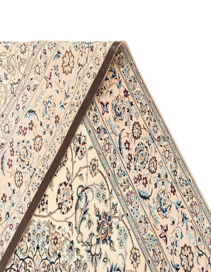 Detail image of  6' 11 x 10' 2  Hand Knotted Nain Rug