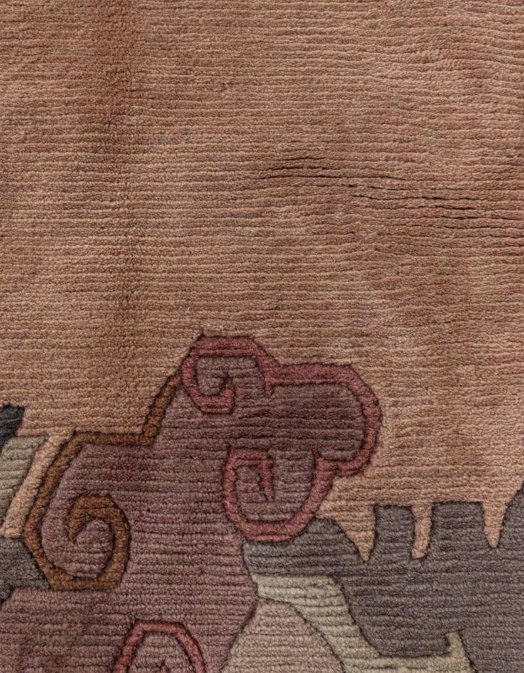 Detail image of  8' 6 x 11' 10  Hand Knotted Nepal Wool Rug