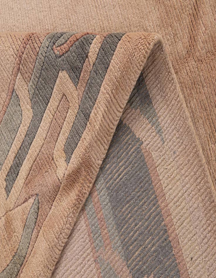 Detail image of  8' 3 x 11' 6  Hand Knotted Nepal Wool Rug