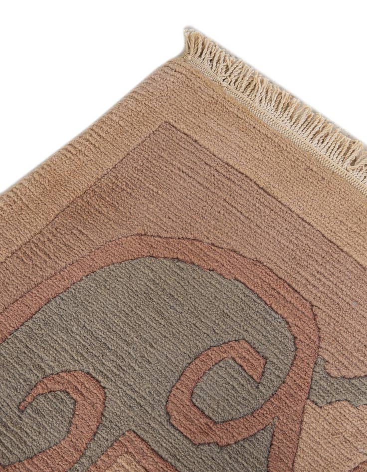 Detail image of  8' 3 x 11' 6  Hand Knotted Nepal Wool Rug