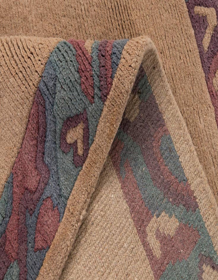 Detail image of  4' x 5' 9  Hand Knotted Nepal Wool Rug