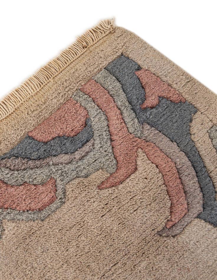 Detail image of  4' x 5' 10  Hand Knotted Nepal Wool Rug