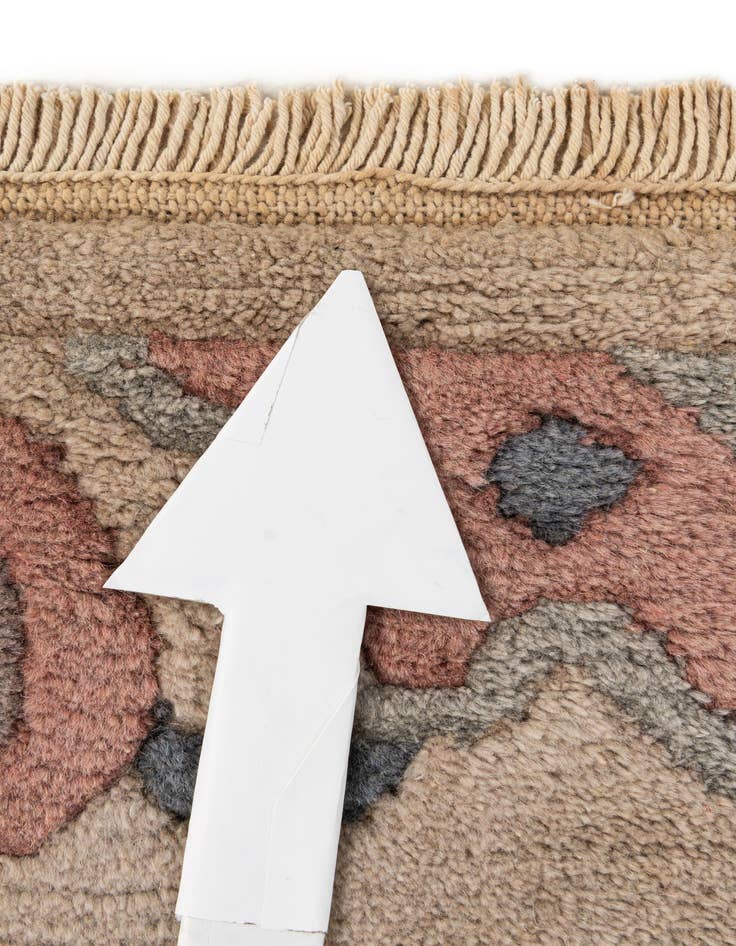 Detail image of  4' x 5' 10  Hand Knotted Nepal Wool Rug