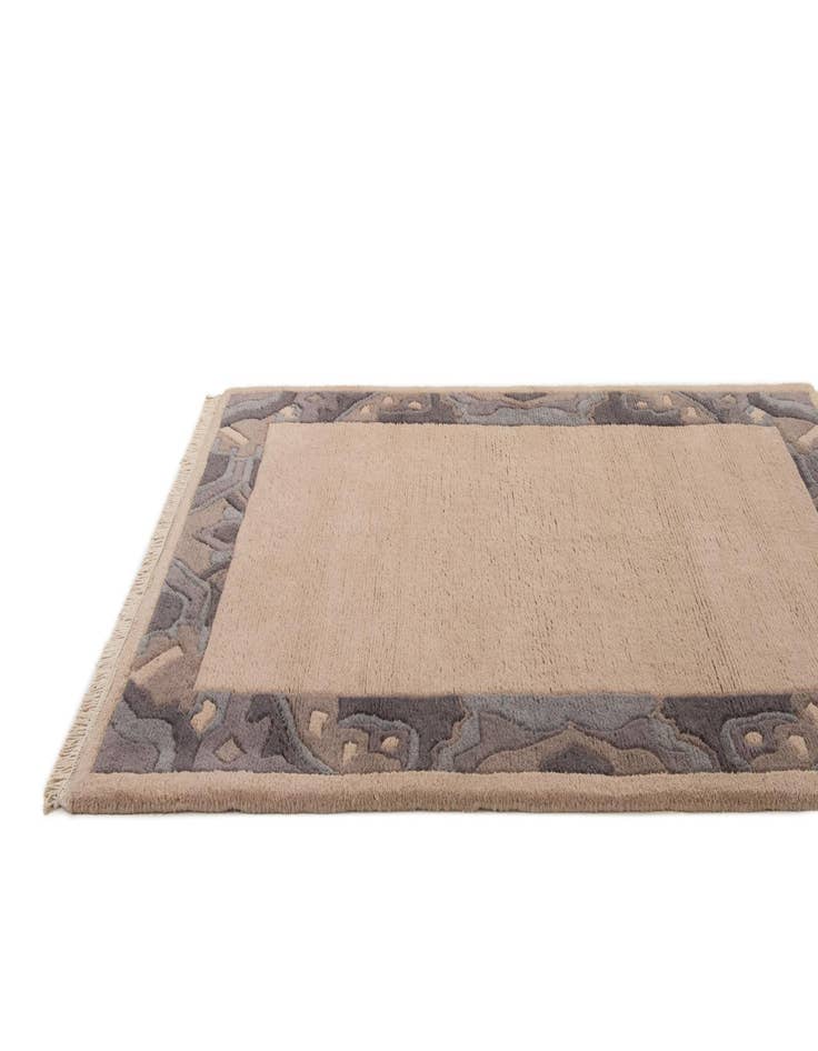 Detail image of  4' 2 x 5' 8  Hand Knotted Nepal Wool Rug