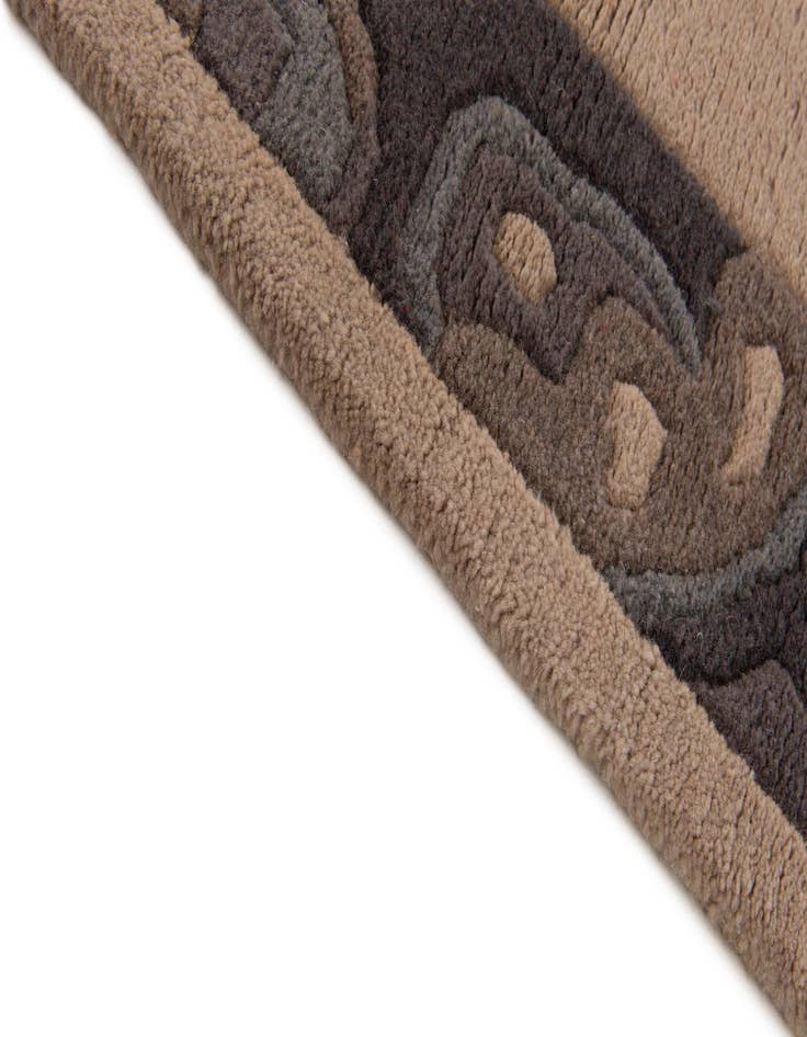 Detail image of  4' 2 x 5' 8  Hand Knotted Nepal Wool Rug