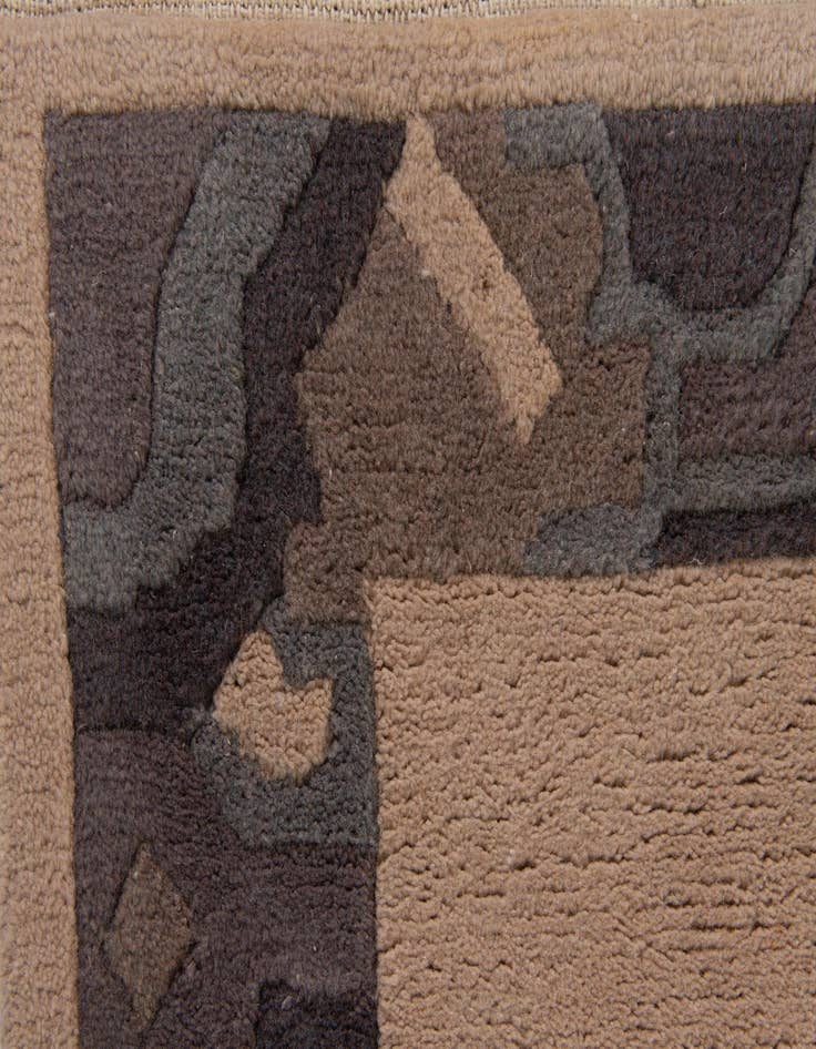 Detail image of  4' 2 x 5' 8  Hand Knotted Nepal Wool Rug