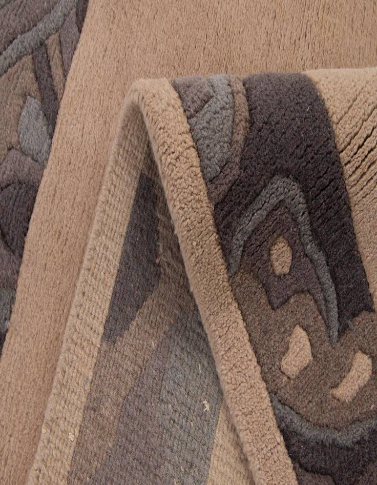 Detail image of  4' 2 x 5' 8  Hand Knotted Nepal Wool Rug