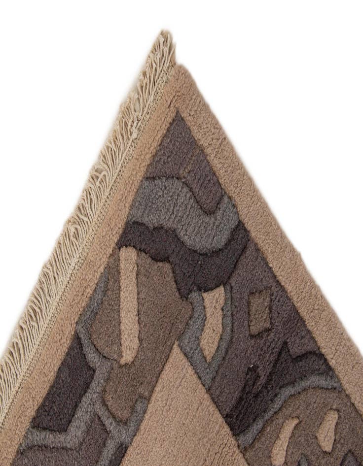 Detail image of  4' 2 x 5' 8  Hand Knotted Nepal Wool Rug