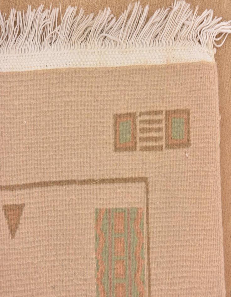 Detail image of  5' 8 x 7' 10  Hand Knotted Nepal Wool Rug