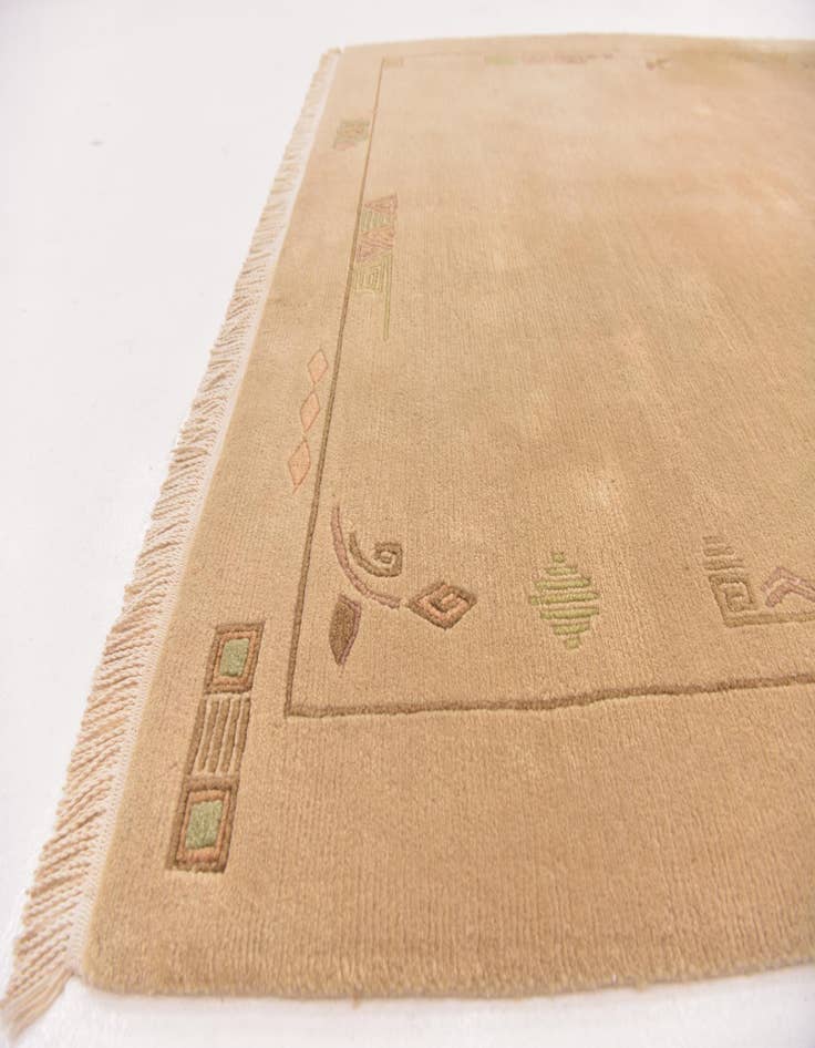 Detail image of  5' 8 x 7' 10  Hand Knotted Nepal Wool Rug