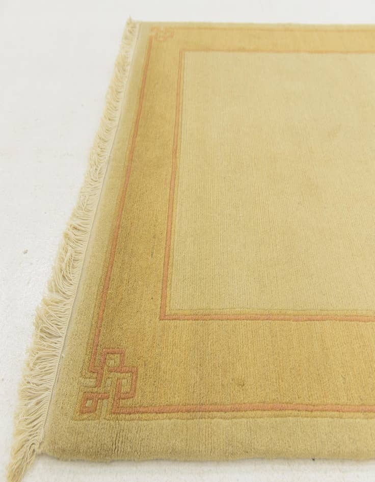 Detail image of  4' x 5' 9  Hand Knotted Nepal Wool Rug