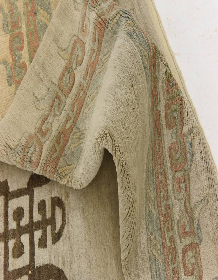 Detail image of  6' 8 x 9' 6  Hand Knotted Nepal Wool Rug