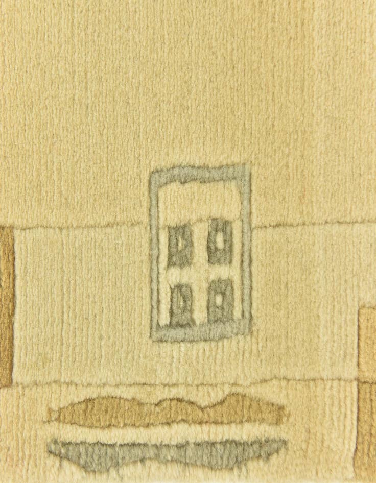 Detail image of  3' 1 x 5' 3  Hand Knotted Nepal Wool Rug