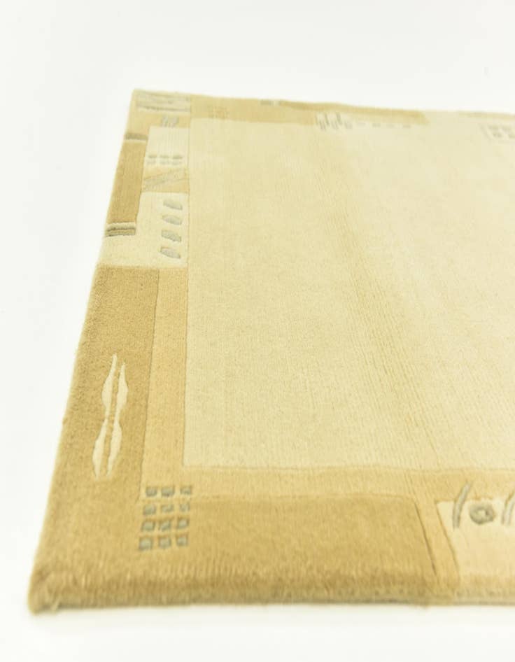 Detail image of  3' 1 x 5' 2  Hand Knotted Nepal Wool Rug