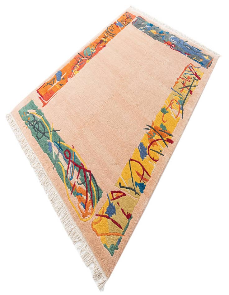 Detail image of  5' 7 x 8' 1  Hand Knotted Nepal Wool Rug