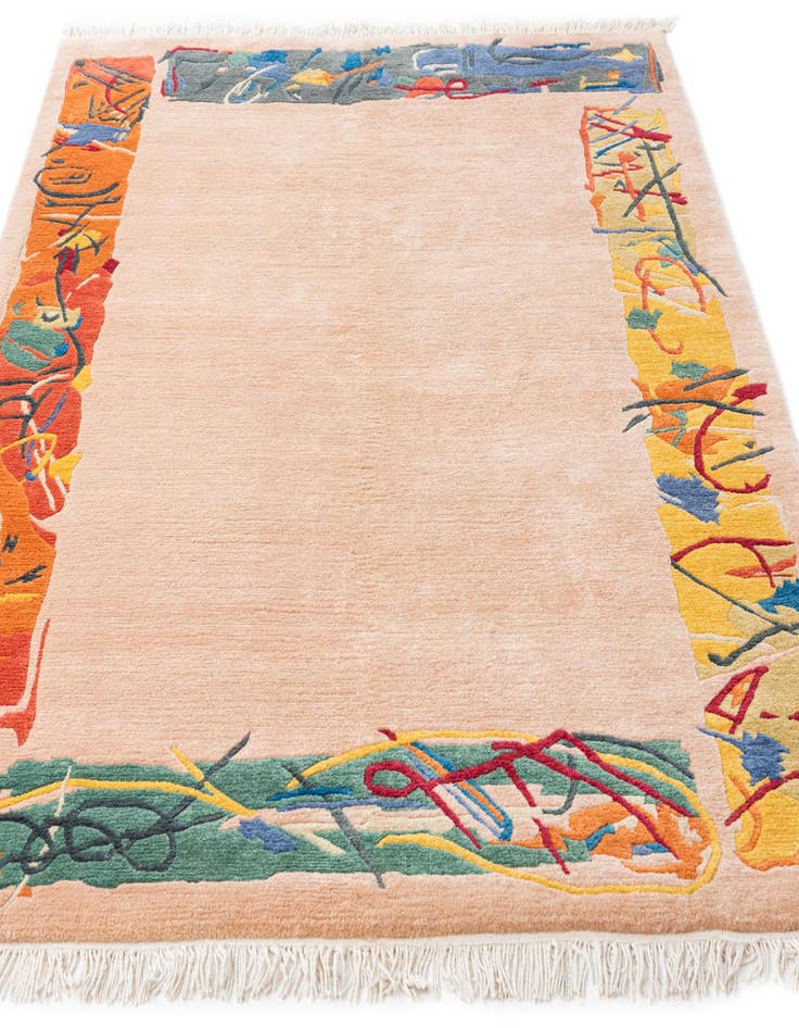 Detail image of  5' 7 x 8' 1  Hand Knotted Nepal Wool Rug