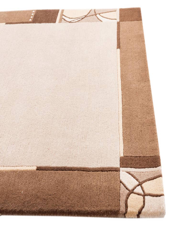 Detail image of  4' 1 x 5' 10  Hand Knotted Nepal Wool Rug