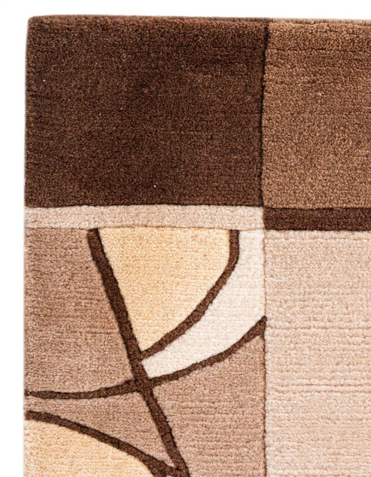 Detail image of  4' 1 x 5' 10  Hand Knotted Nepal Wool Rug