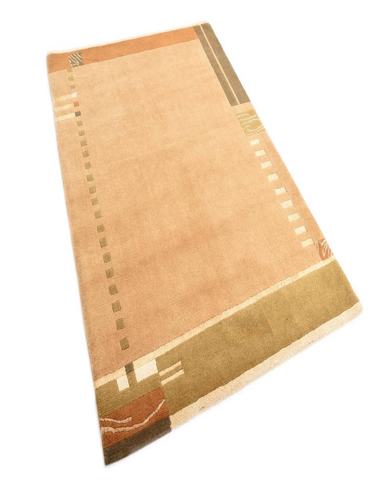 Detail image of  4' 8 x 6' 6  Hand Knotted Nepal Rug