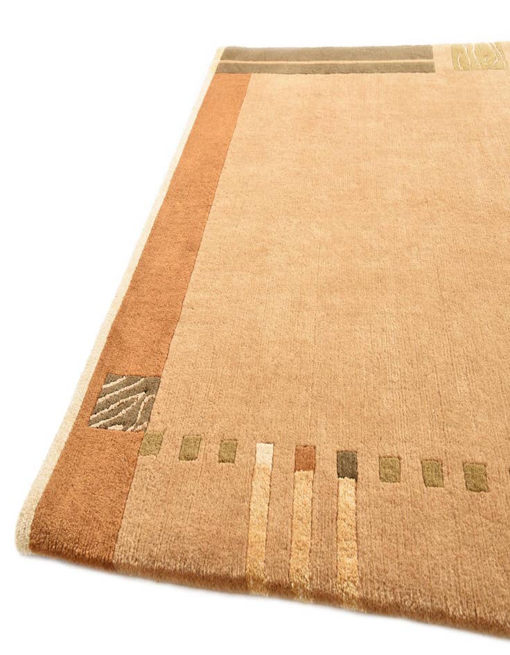 Detail image of  4' 8 x 6' 6  Hand Knotted Nepal Rug