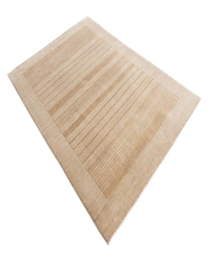 Detail image of  4' 7 x 6' 5  Hand Knotted Nepal Wool Rug