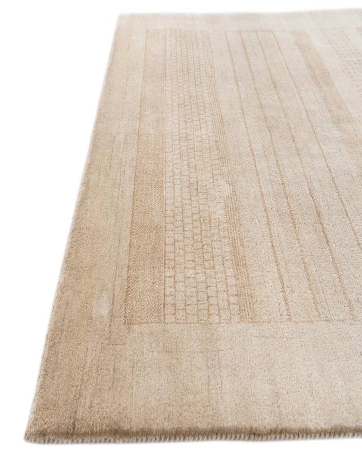 Detail image of  4' 7 x 6' 5  Hand Knotted Nepal Wool Rug