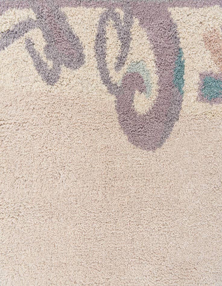Detail image of  5' 7 x 7' 6  Hand Knotted Nepal Wool Rug